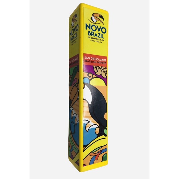 Novo Brazil Brewing Company Craft Beer Tap Pull Handle Chula Vista Toucan AS IS - Picture 7 of 16
